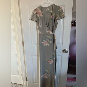 Show me your mumu gray floral dress
